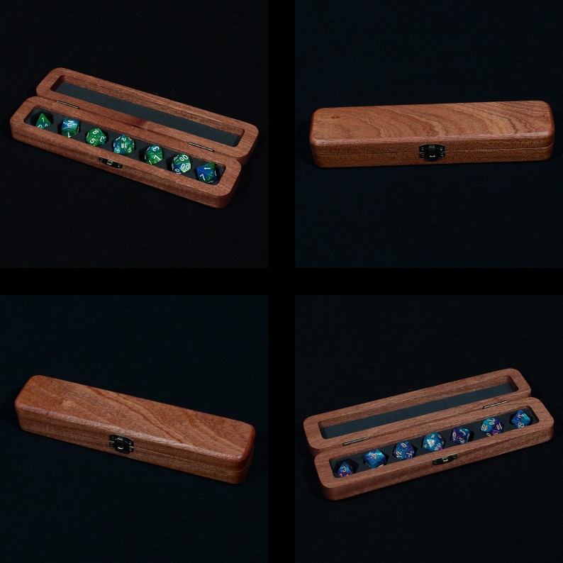 TheEnginarium's tweet image. African mahogany (sapele) dice boxes are up on the store! Very limited number for this run, still with free dice and delivery. Also available is &quot;The Tiger&quot; dice box, a one off piece in rare Iroko.
enginarium.co.uk

 #dicebox #ttrpg #tabletopgaming #custom #DND