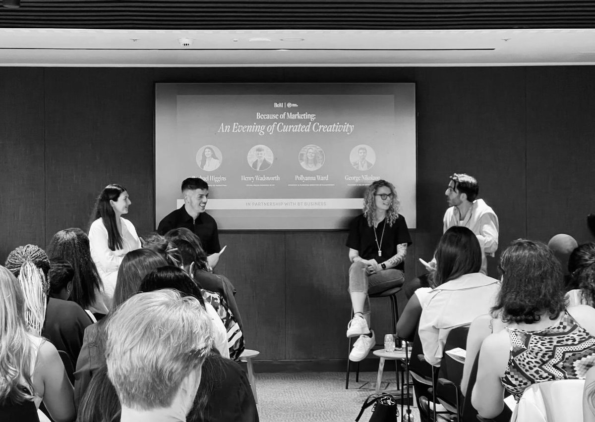 3 THINGS I SHARED LAST NIGHT 👇

1. Earn attention:
Pay for it 👏 
Borrow it 👏 
Disrupt it 👏

2. People think brands want to ‘make the logo bigger’. What they’re really saying is ‘let people know it’s my brand!’

3. Our job is to balance efficiency and effectiveness

1/2