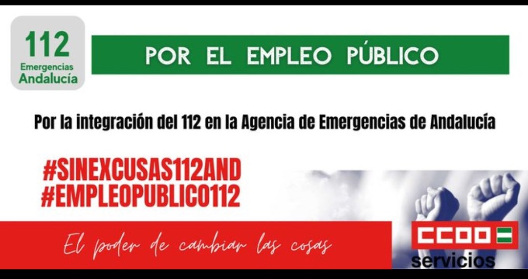 <a href="/InteriorJunta/">Consejería de la Presidencia y Emergencias</a> <a href="/E112Andalucia/">EMA 112</a> <a href="/antoniosanz/">Antonio Sanz Cabello</a> <a href="/AndaluciaJunta/">Junta de Andalucía</a> <a href="/Plan_INFOCA/">EMA INFOCA</a> Digamos realidades, <a href="/antoniosanz/">Antonio Sanz Cabello</a> servicio público, con trabajadores privatizados, porque lo público es servicio y lo privado es un negocio, así estamos los trabajadores <a href="/E112Andalucia/">EMA 112</a> para ganancia de una empresa privada, subcontratados. Vergonzoso