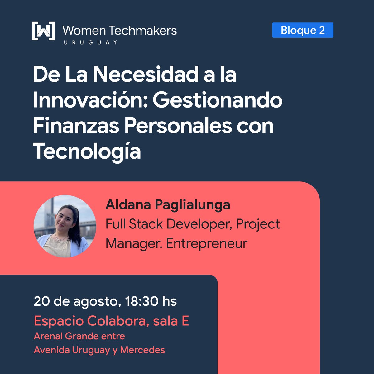 En esta charla, nos embarcaremos en un viaje que parte de una necesidad personal y llega a la creación de una solución tecnológica innovadora para la gestión financiera. Registrate: eventbrite.com/e/innovacion-f…