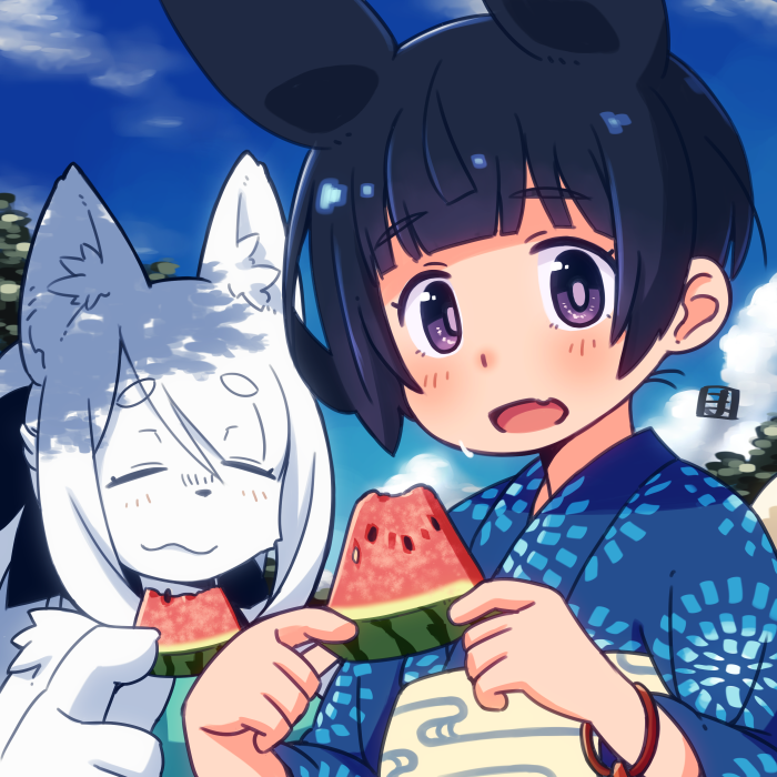 「アタイも夏っぽい絵描きたいわね 」|廻のイラスト