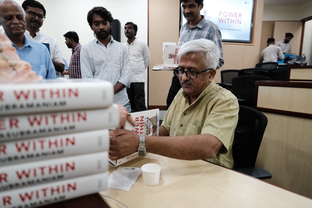 drrbalu's tweet photo. The Hyderabad launch of #PowerWithinBook was organized by Brhat and the Indian School of Business at the ISB Hyderabad campus. It was a special moment for me to have the book launched by my friend Madan.
The event featured an insightful panel discussion with Mr. B. Narasimha Sharma, Additional Solicitor General, Telangana High Court, and Nagaraj Paturi, Dean, Indica Academy, expertly moderated by Mr. Raghava Krishna, Founder of Brhat. The panel delved deep into the various Indic concepts explored in the book, offering rich perspectives and engaging dialogue.
Thank you to everyone who attended and contributed to making this launch a memorable occasion! 📚✨
@ISBedu @brhat_in @penguinindia