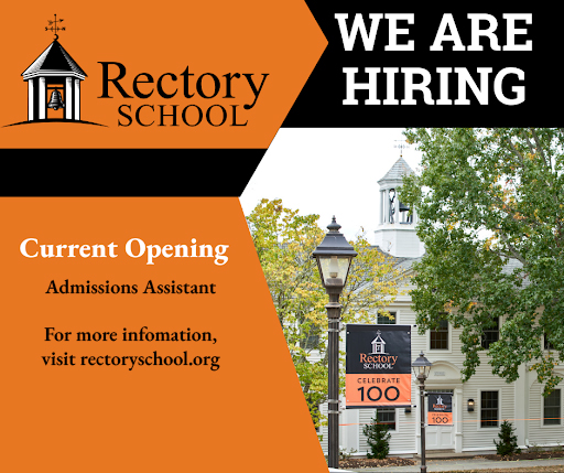 Rectory School is now hiring an admissions assistant! To learn more, click here: bit.ly/3MU8Vj3

#rectoryschool #juniorboardingschool #ct #connecticut #newengland #privateschool #independentschool #boardingschool #elementaryschool #middleschool