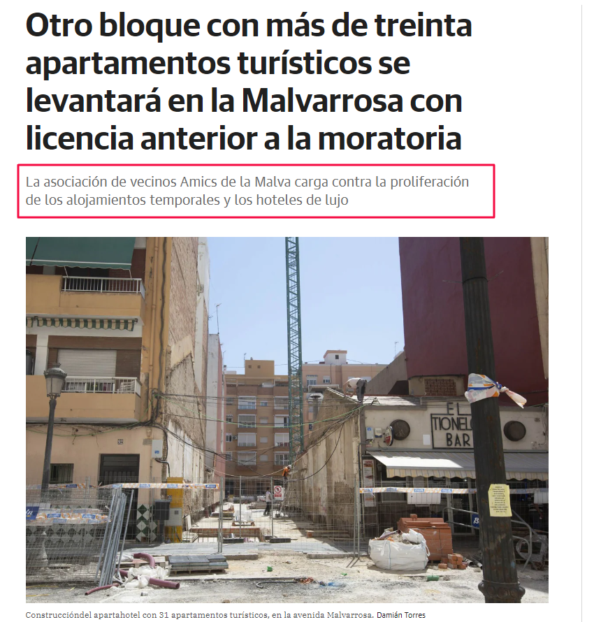 Se ha convertido en costumbre que los turistas molesten. 

Primero eran los pisos turísticos porque "molestan" a vecinos. 

Resulta que construyen un bloque exclusivo de 30 apartamentos turísticos ( que no van a tener vecinos) y también molesta. 

Los hoteles de lujo, que son