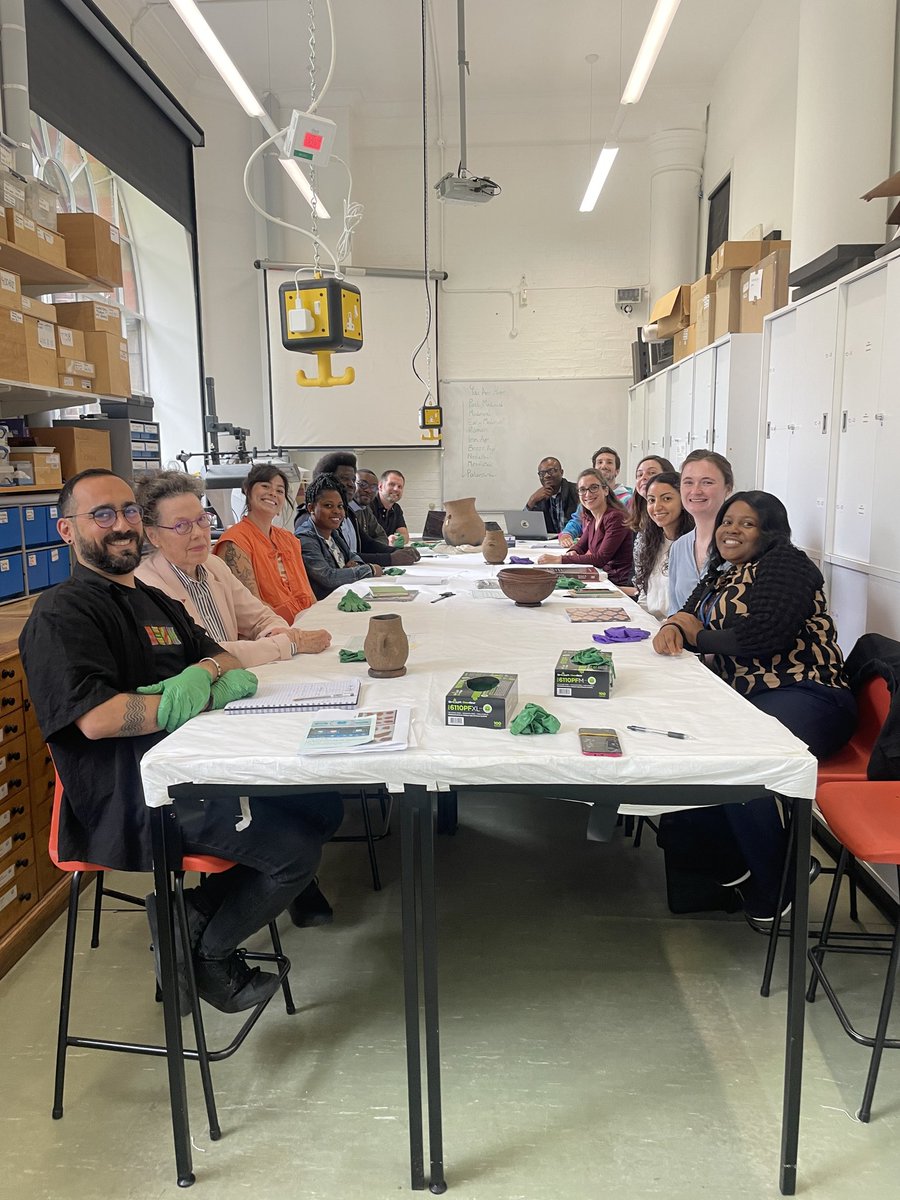 MaziOjimba's tweet image. We thank all our participants at today's African pottery workshop. It was an interesting session to share ideas on various approaches to pottery analysis. Special thanks to my co-organisers Matthew Davies, @abigailmoffett, and the lead @Beejay_Ent.