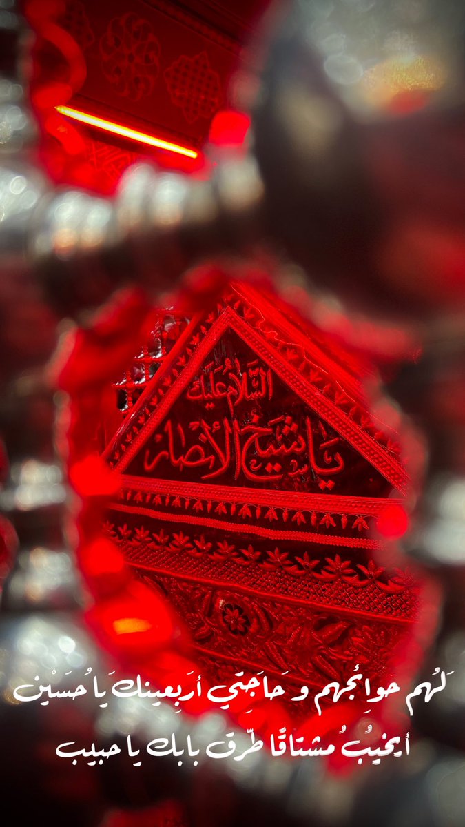 hammoud__2002's tweet photo. لَهُم حوائِجهم و حَاجَتِي أربَعِينك يَا حُسَيْن أيخيبُ مُشتاقاً طرّق بابك يا حبيب💔."
#حبيب_بن_مظاهر https://t.co/KqgVXppCqo