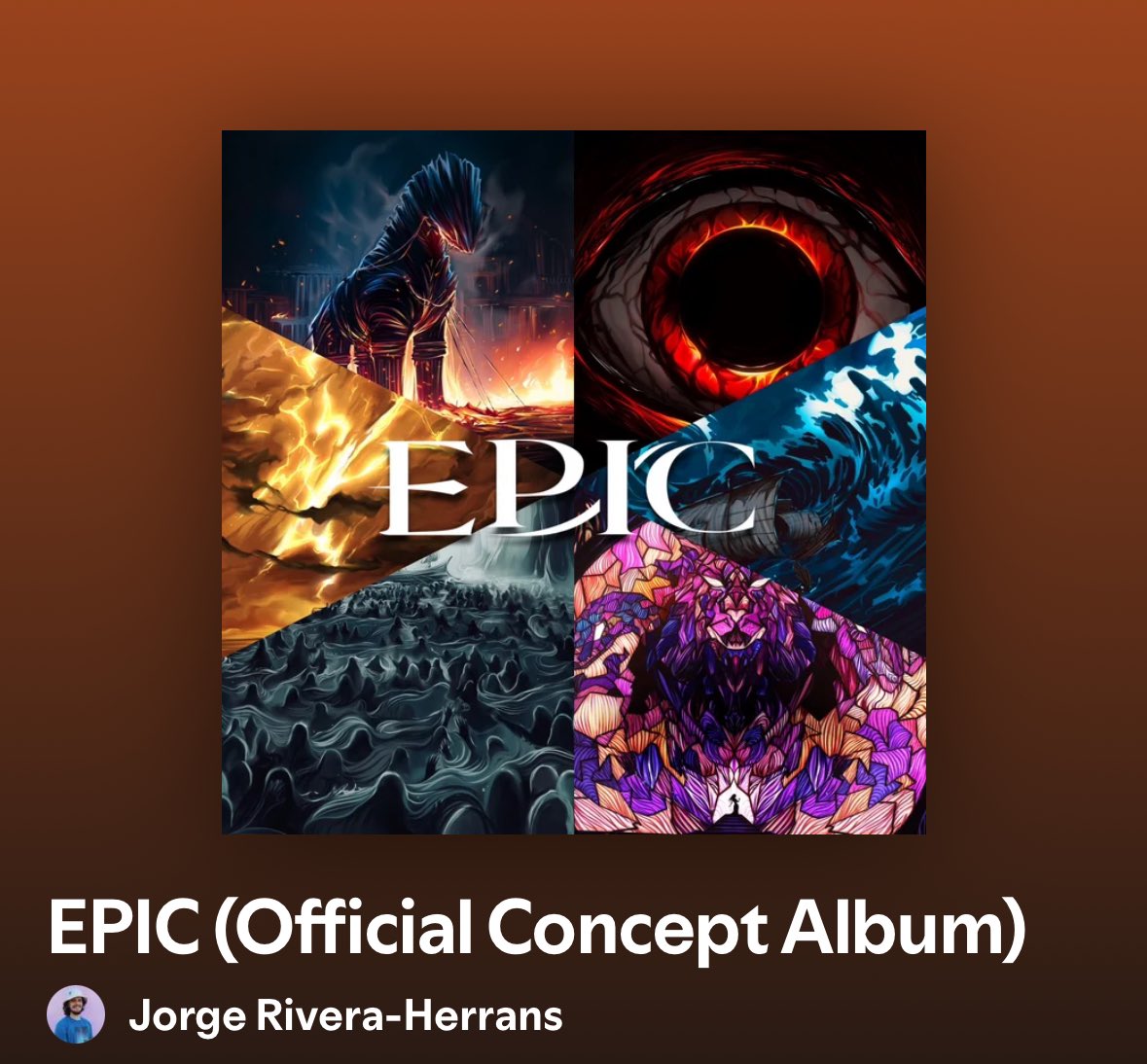 Hello, my friends!! I made an official playlist where you can listen to all of EPIC: The Official Concept Album Sagas 1-6 in order!! 🥹🙌🏼💙 Thank you <a href="/Zwistillus/">ZWIST</a> for making the gorgeous cover arts for every saga!!
LINKS IN BIO :D

open.spotify.com/playlist/3sdEH…