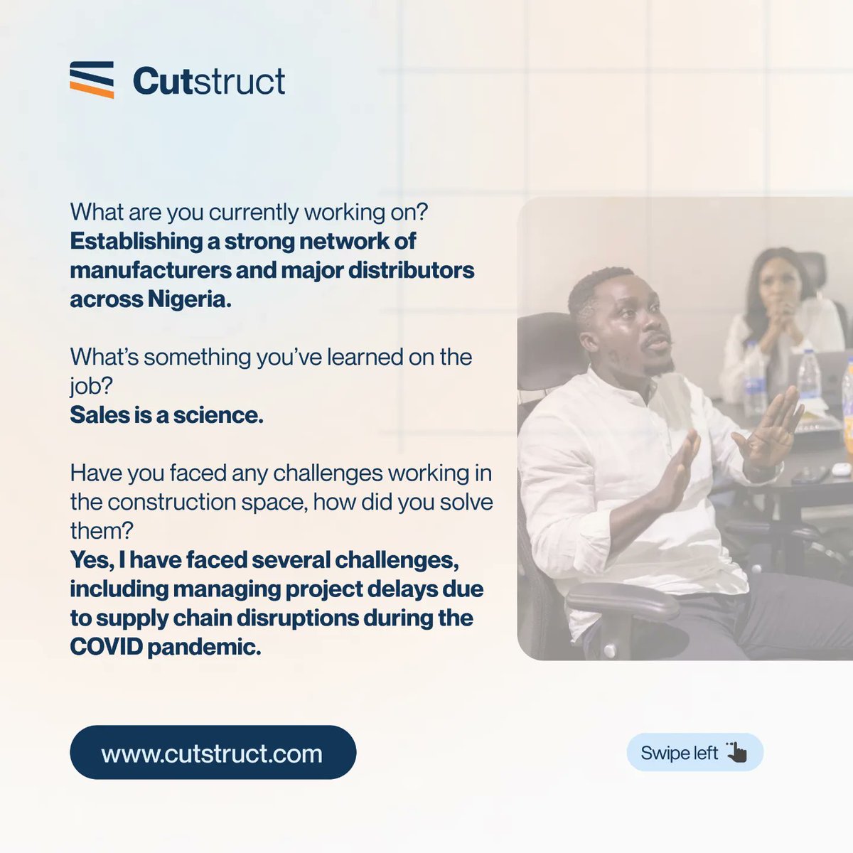 CutStruct's tweet image. He has demonstrated a strong commitment to offering our customers the best experiences. 

Shout out to Michael!

#cutstruct #cutstructtechnology #teamwork #dealmaker #thoughtleader #constructionmaterials #constructionproject #constructionindustry