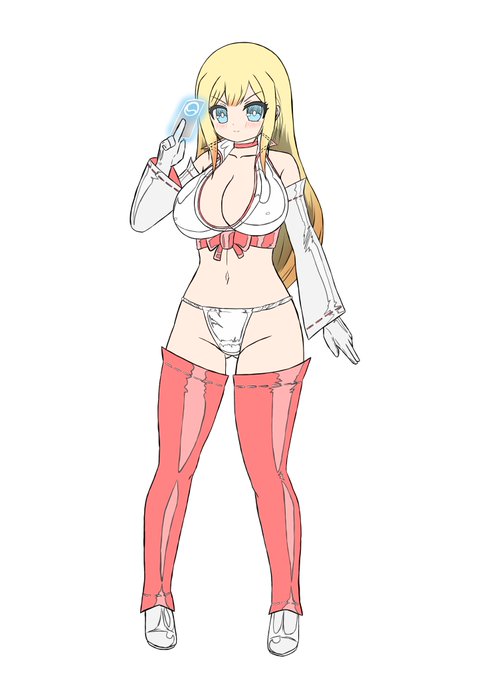 ギャル巫女線画を手直ししたver 