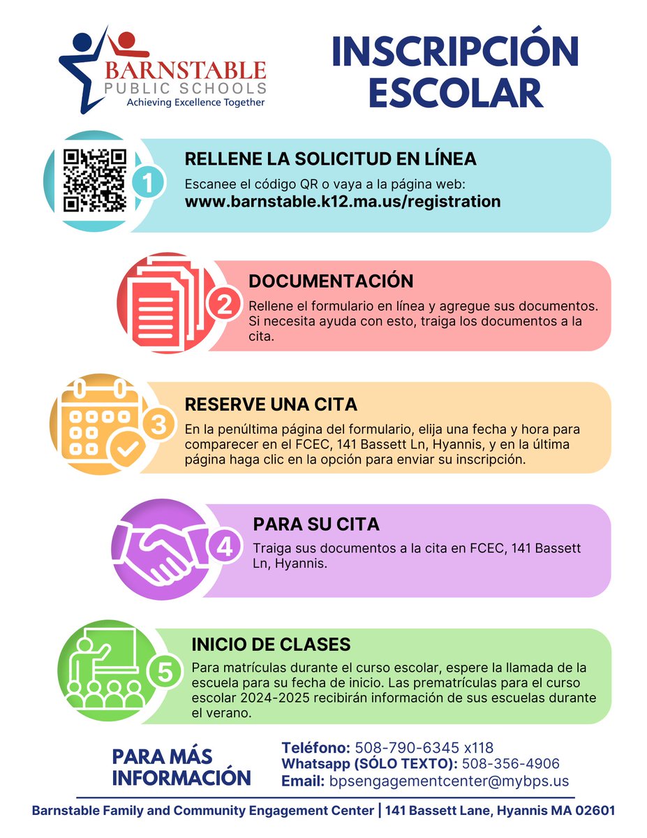 It's time to register for school in Barnstable! barnstable.k12.ma.us/registration