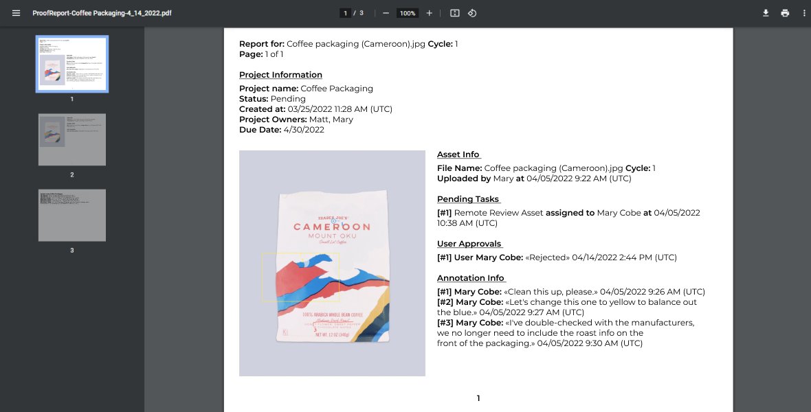 ApprovalStudio's tweet photo. One of the critical #ApprovalStudioFeatures for progress tracking is PDF proof reports. You can generate a comprehensive and detailed design review report on a specific asset or the whole project whenever you need it.
Our report is a file that contains all the information possible on the project, specific assets, and each of the design versions that were uploaded and proofed in your design review and approval process. You can use it to analyze and improve your online design collaboration.
✅Get a Detailed Summary
The reports include exhaustive information about the project.
✅Evaluate Project Flow
They can be used to analyze the work on projects and assets.
✅Share the Data
The report data can be shared with the stakeholders & clients.
The most important thing is that every completed action is logged (which can be handy when presenting to your clients the decision-making process and their change requests).
Learn more about this feature:
https://t.co/ctt7M0ZOvY
#proofing #report #design