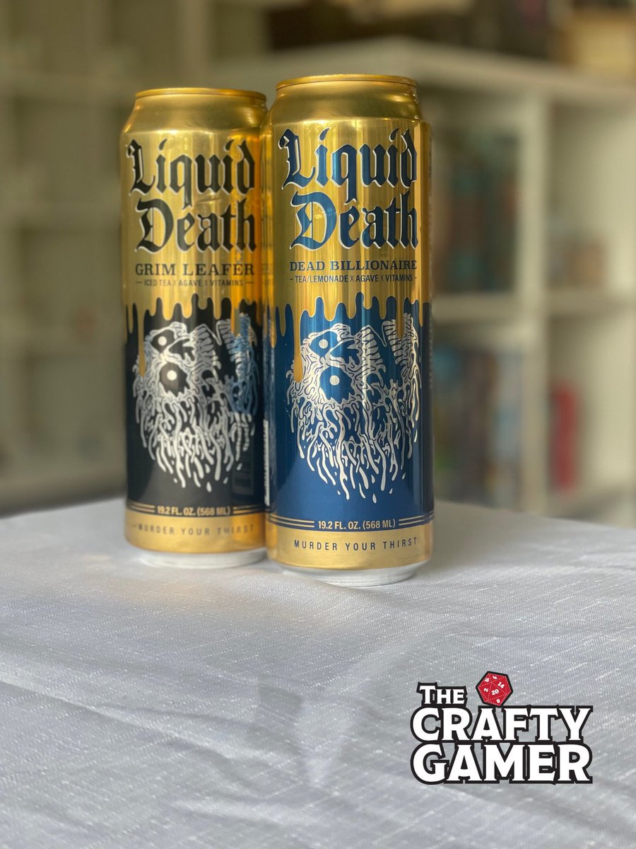 CraftyGamerShop's tweet photo. Need to quench your thirst while playing? We’ve got the best water there is: @liquiddeath 

No constitution saving throw needed here! In fact, take advantage against necrotic damage 😝

#thecraftygamer #restock #liquiddeath #flgs #gamestore #localshop #consave https://t.co/3hAWrQO6E0