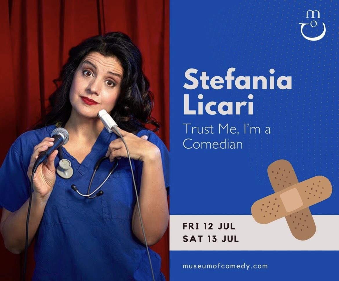 Don’t miss <a href="/StefaniaLicari/">Stefania Licari</a> with the fantastic new show Trust Me, I’m A Comedian. Running tonight at 8.30pm and Saturday at the same time <a href="/museumofcomedy/">Museum of Comedy</a> 

Tickets available from website - museumofcomedy.com

#stefanialicari #museumofcomedy #standup #comedy #london