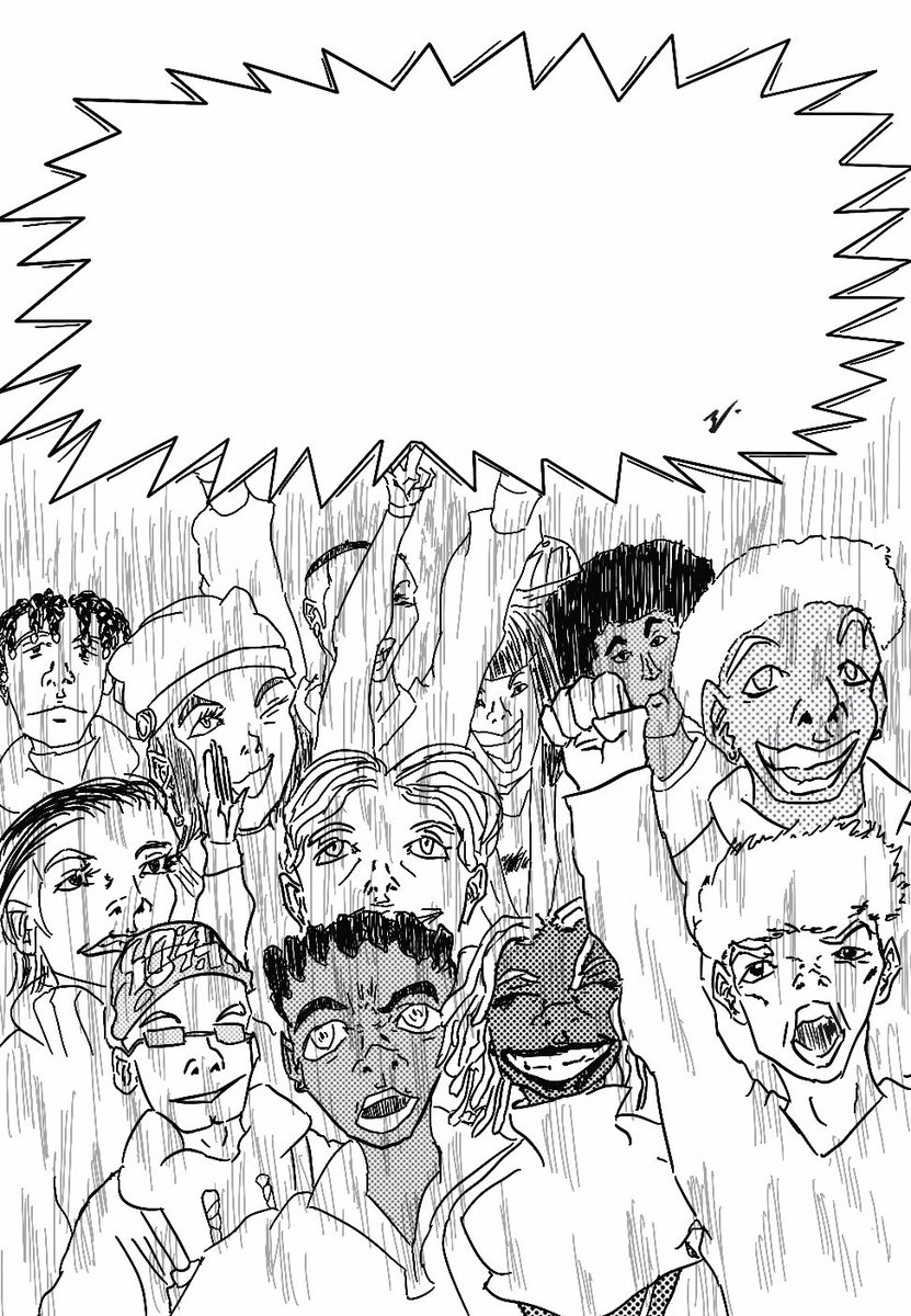 Marchandoeuvre's tweet photo. La Régie &amp; La Foule • NXT : GRD 🎰

#manga #mangafr #dessin #sketch #comics #storyboard #storyboardartist #manfra #shonen #projet #procreate #digitalart #digitalmanga #digitalmangaart #draw #drawing #procreateart #ipaddrawing #ipadart #ipaddraw #ipaddrawings https://t.co/sihcx8TS9k