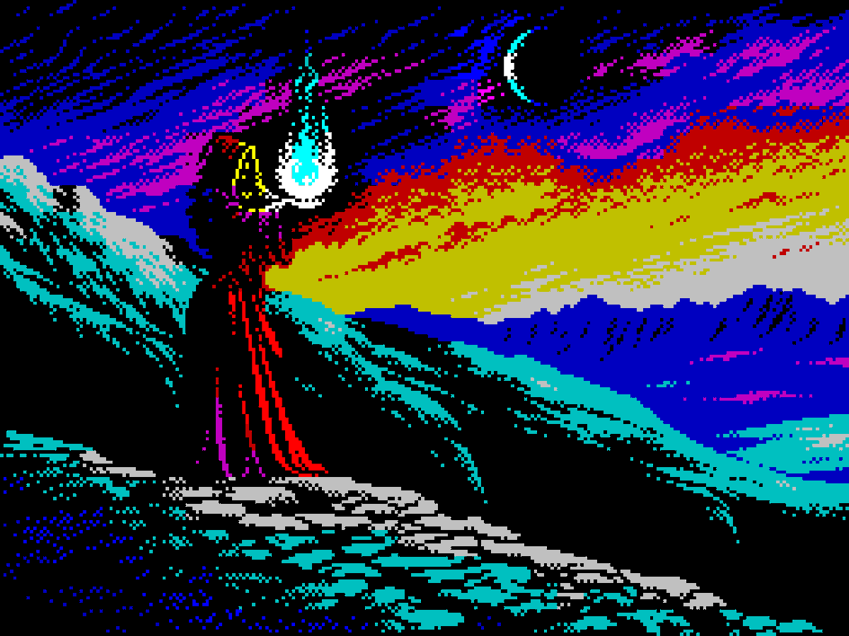 Warlock #pixelart #ドット絵 #ZXSpectrum