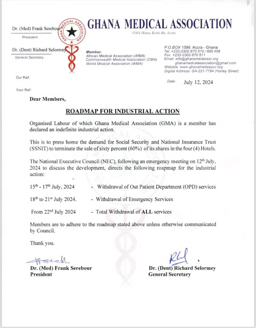 Roadmap for Industrial Action.