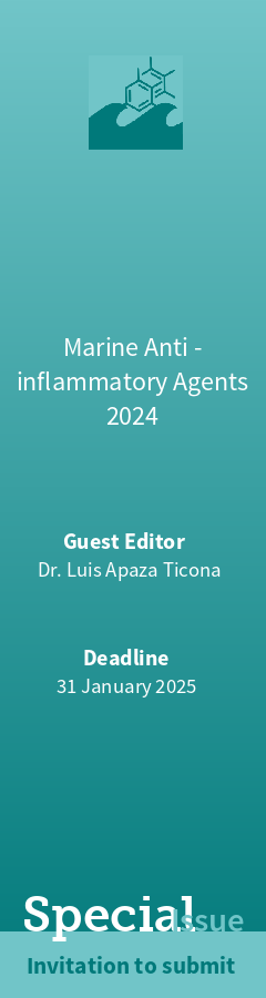 LVIZI3's tweet photo. I invite you to submit your research to the Special Issue "Marine Anti-inflammatory Agents 2024" in /Marine Drugs/. I'm here to support you throughout the process. If you have any questions, feel free to reach out!

Looking forward to your contributions!
https://t.co/IRUkcJxOVp https://t.co/PzgpOF4OEy