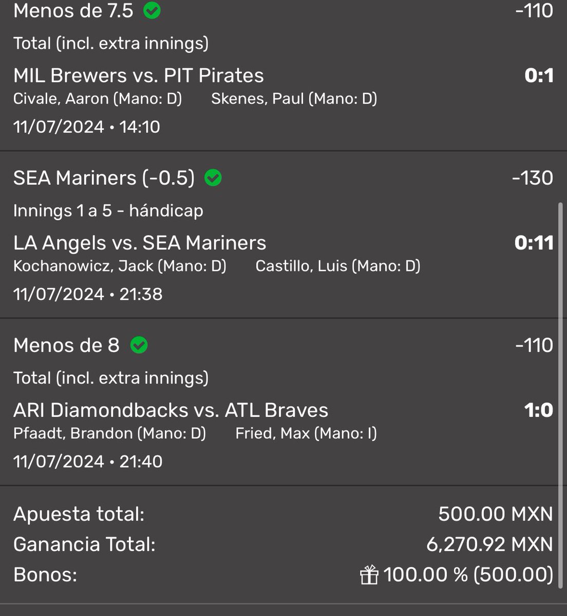 Buenos días amigos ‼️‼️‼️‼️

Dicen  que si ticket no cuenta⁉️

$130,000 a cajas 🙏🧎🫶🏻

Les prometí engordar bank para NFL y lo logramos, lo logramos carajo 😍

 Para empezar Voy a repartir 4 BANKS de $500

Solo déjame tus energias y vibras en este tuit (❤️, RT y comentario)