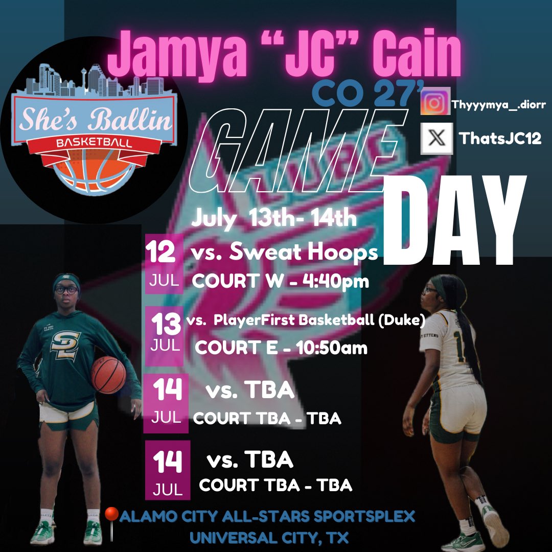 San Antonio we’re on the way, show time!
🪣🪣🪣

<a href="/TheLaU_K1ds/">Louisiana United Basketball Club</a> <a href="/PVAMU_WBB/">Prairie View A&M Women's Basketball</a> <a href="/JaxStateWBB/">Jacksonville State Women’s Basketball</a> <a href="/TarletonState/">Tarleton State University</a> @USM_WBB_Recruit <a href="/LionUpWBB/">Southeastern Women's Basketball</a> <a href="/ACUWBB/">ACU Women’s Basketball</a> <a href="/CoachKJLee/">Coach Kj Lee</a>