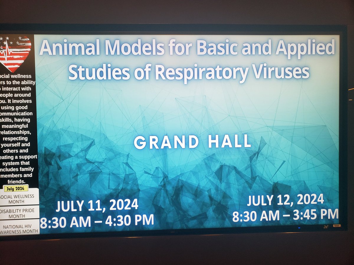 Great meeting on small animal models and respiratory viruses.  #NIAID, #CEIRR, ceirr-network.org