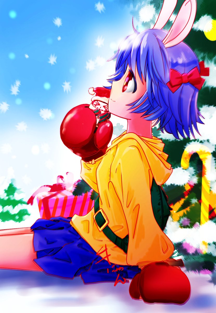 usinandesu's tweet photo. #トリスタ暑中見舞い残暑見舞い #tricksternow 
夏になると雪山かきたくなるんだ。もはやクリスマス絵だけど夏の絵なんだもｎ https://t.co/LUIpXjfVT1