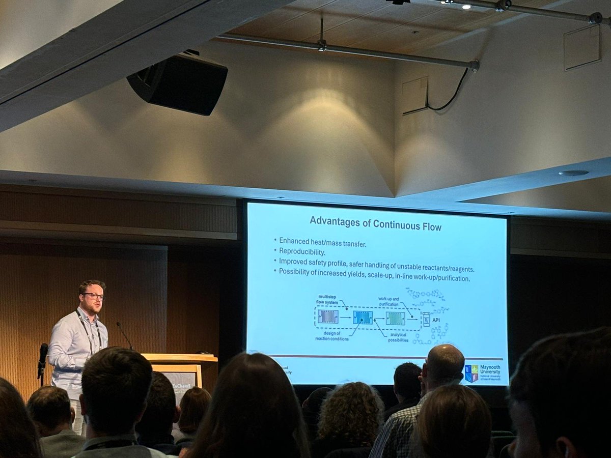 I am thrilled to have had the opportunity to give a flash presentation and present a poster at the <a href="/EuChemS_Congres/">10th EuChemS Chemistry Congress</a>. The experience was incredible, with amazing talks and the chance to meet many great people.

A huge thanks to <a href="/JStephensChem/">Professor John Stephens</a> and <a href="/MaynoothChem/">Maynooth University Chemistry</a> for their support.