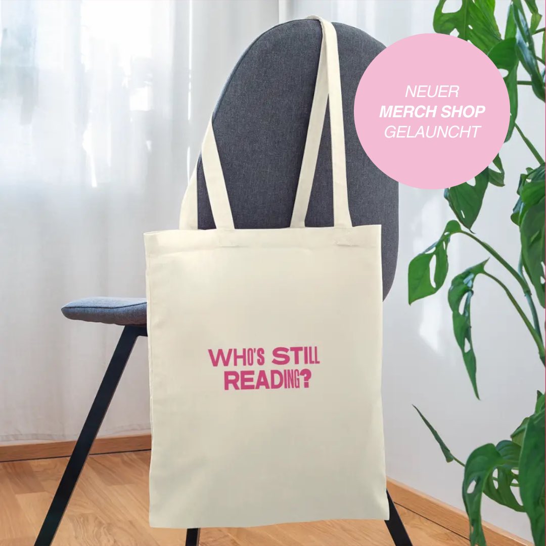 Die Beutel sind zurück!

Wir haben euch lange warten lassen, aber jetzt ist unser neuer Merch Shop geöffnet. Noch könnt ihr Flaschen, Shirts, Notizbücher uvm. mit unserem 'Who's still reading' Aufdruck ergattern unter buchmesse-shop.de

#leipzigerbuchmesse #lbm24 #lbm