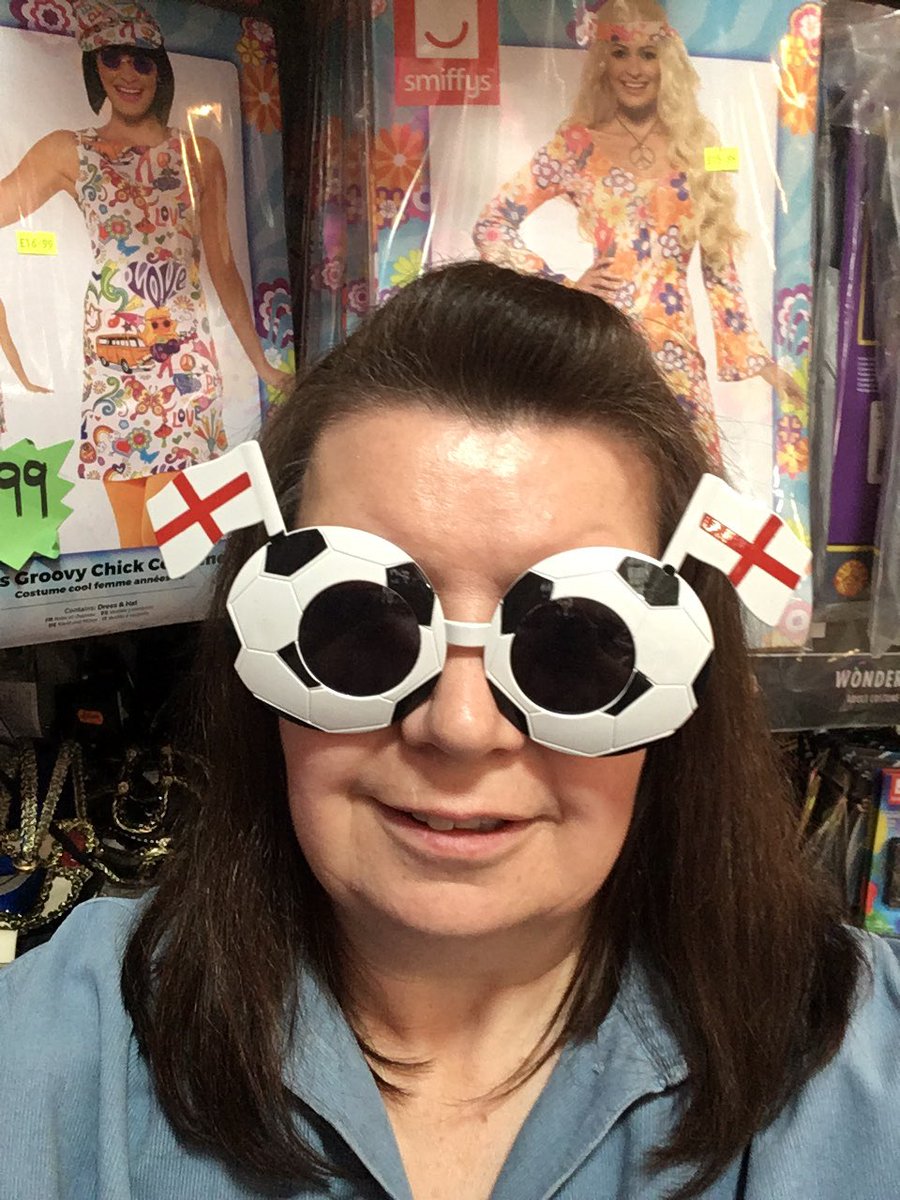 Love the England football glasses £3 . Find them and more at A-List Fancydress Ashton indoor market Monday to Saturday 9-5pm @tamesidemarket