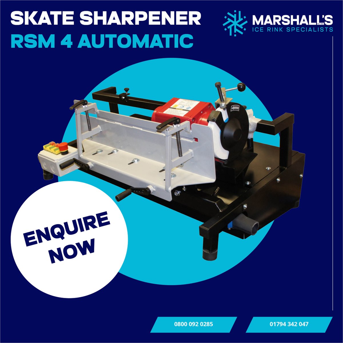 marshalls_int's tweet image. 🔧 Achieve the perfect edge with Marshall’s International’s skate sharpeners. 

Our professional-grade sharpeners ensure precise and consistent results, making your skates perform at their best.

Discover our range today! marshallsinternational.com ❄️ 

#SkateSharpening #PerfectEdge