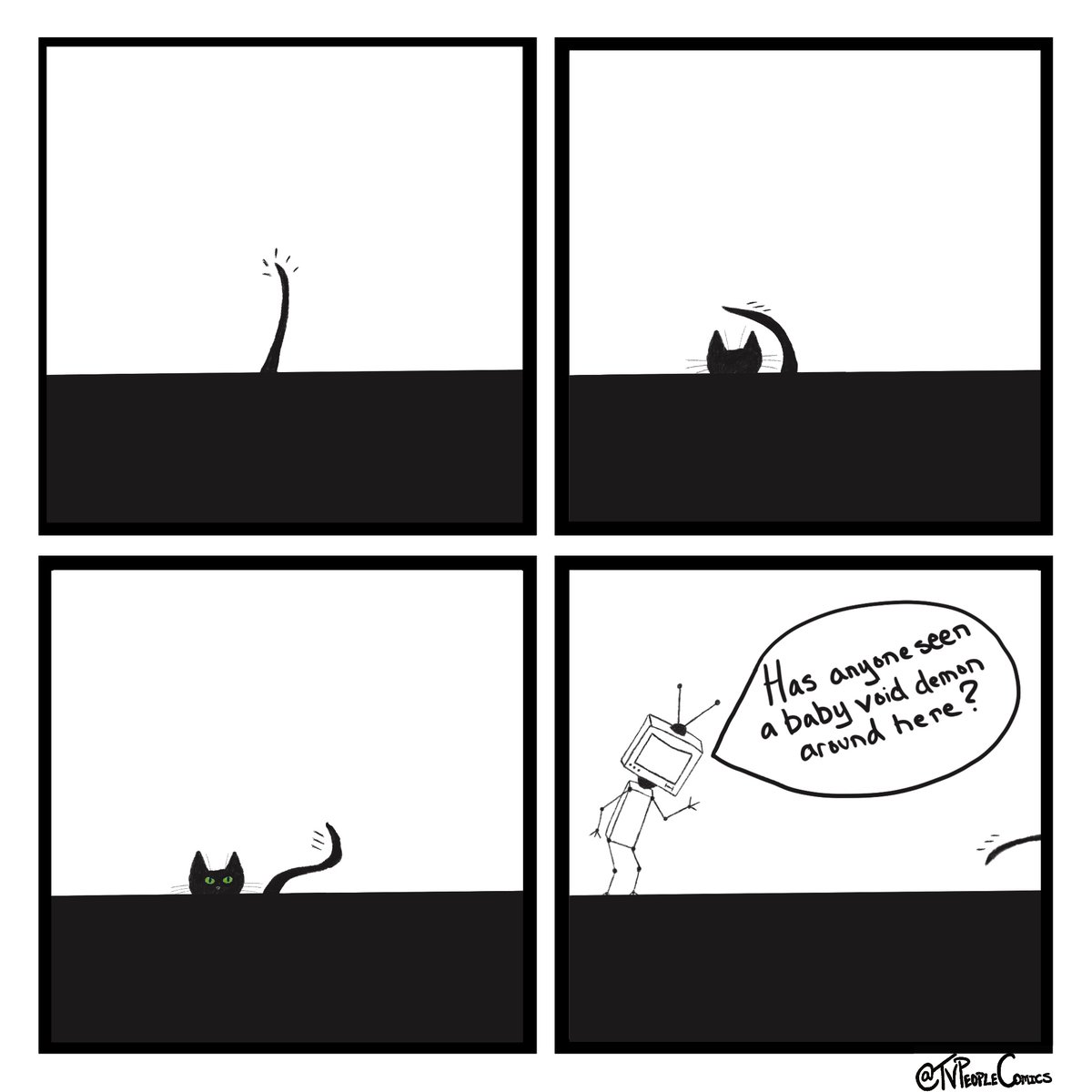 TVPeopleComics's tweet photo. Our new kitten is the cutest terror, introducing to the cast, John Constantine. 
#tvpeoplecomics #tvpc #comics #kitten https://t.co/tQv6yNRRYk