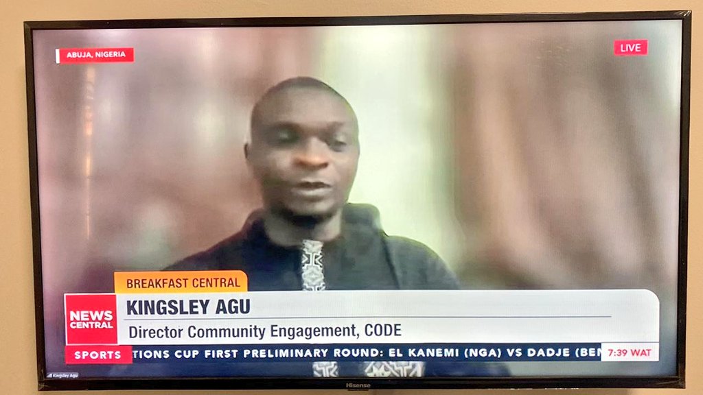 UcheCODE's tweet photo. Was a guest on @NewsCentralTV Breakfast show to share my thoughts on the Fiscal implications of the #LGAAutonomy judgement of the Supreme Court and how @Connected_dev is leading  #AccountableLGA conversations to #RebuildTrustNG in government
Watch 👇

https://t.co/ZGy9HEP7R4 https://t.co/7IpXaZoxaT