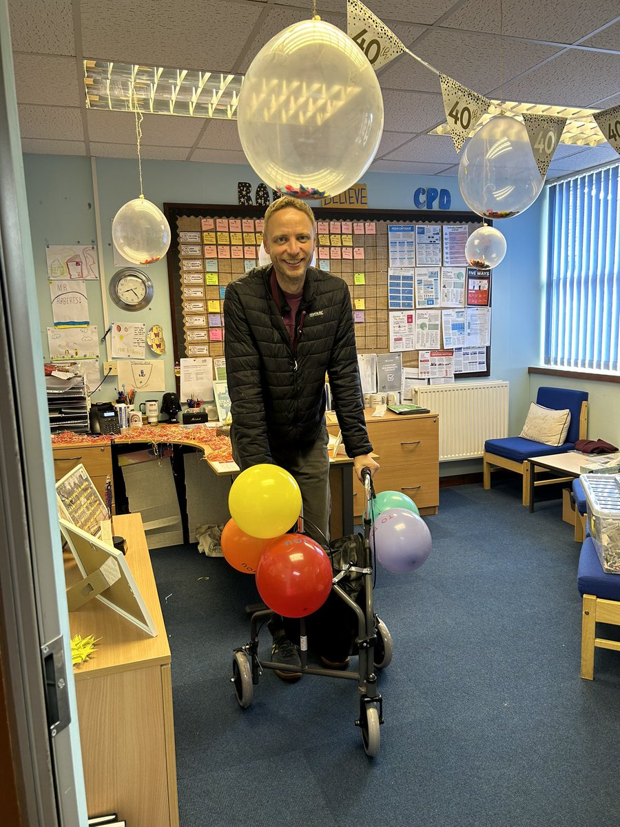 Lovely welcome to my office this morning! My team leaving some great goodies for an oldie like me! 😁