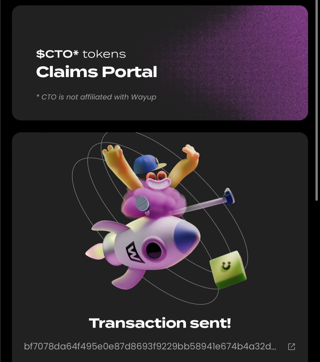 I like claiming free things!

S/o <a href="/TheUnpopularEL/">EL</a> and @cashpognft/<a href="/wayupio/">Wayup</a> $CTO