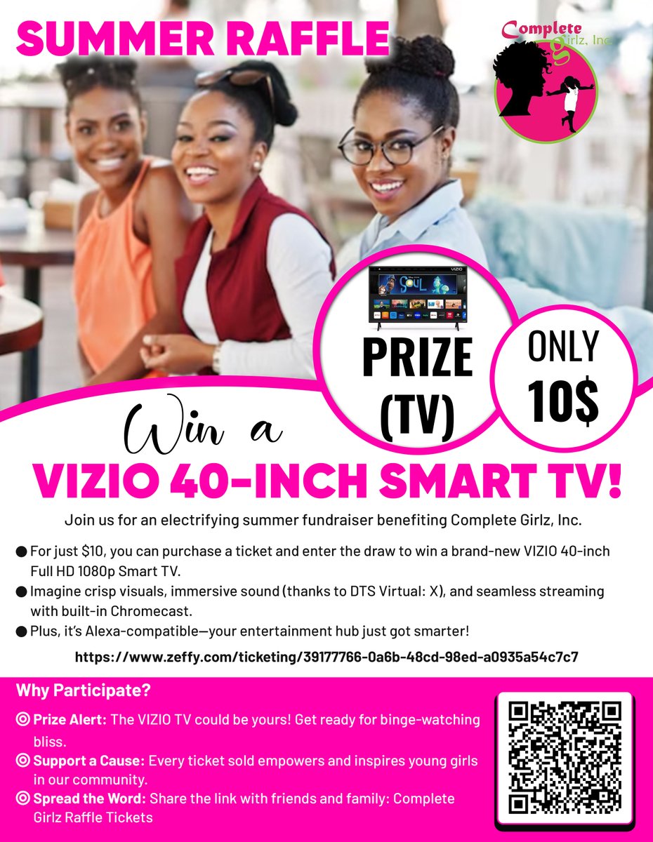 CompleteGirlz's tweet photo. #cgi #girlz #YouthEmpowerment #inspire #motivate #Leadership #BlackGirlMagic #queens #empower #raffle #summer #sisterhood https://t.co/8UDkkomDG7
