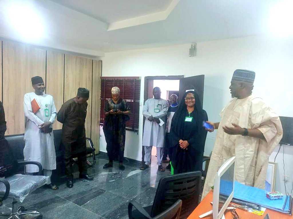 KADSIPA's tweet photo. On Monday, July 8, 2024, the NG-CARES National Monitoring team, led by National Coordinator Abdulkarim Ali Obaje and State Coordinator Mallam Badamasi Musa, visited @KADSIPA to inspect the SCTU office. #NGCARES #KADSIPA #SCTU https://t.co/X5BfRui6qF