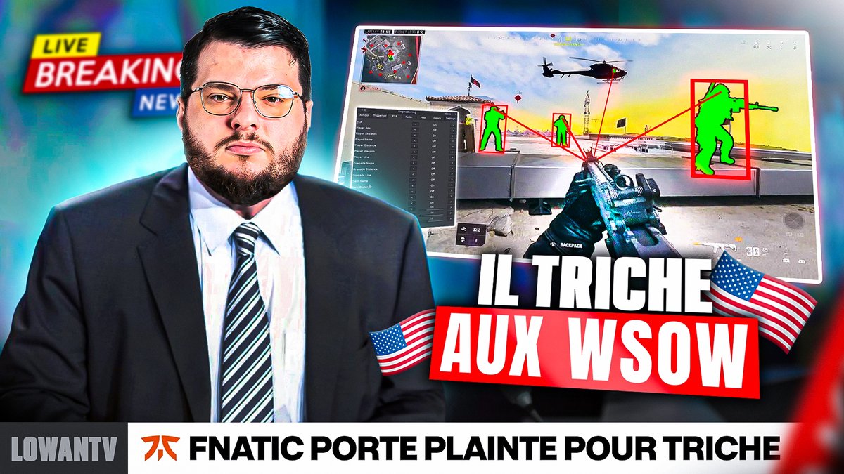 LowAn's tweet image. 🚨 Nouvelle vidéo YouTube 🚨

DES CHEATERS PENDANT LES 
WORLDS OF WARZONE ?!🏆🦅

👉🏻 youtu.be/oyLe2PllSgc