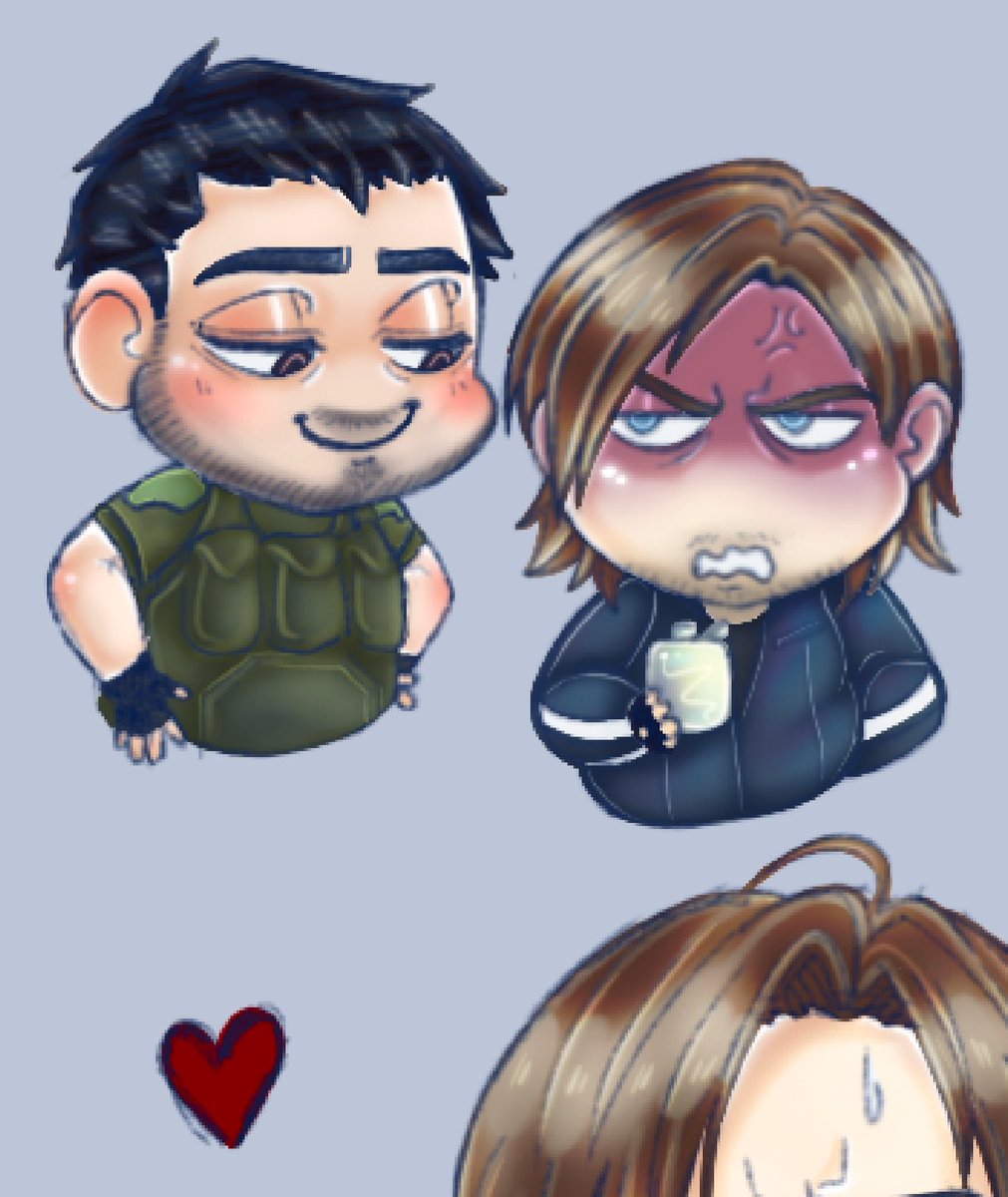 Sickfartz's tweet photo. #chreon #leonkennedy #chrisredfield #residentevilvendetta https://t.co/YGgiei7QxA