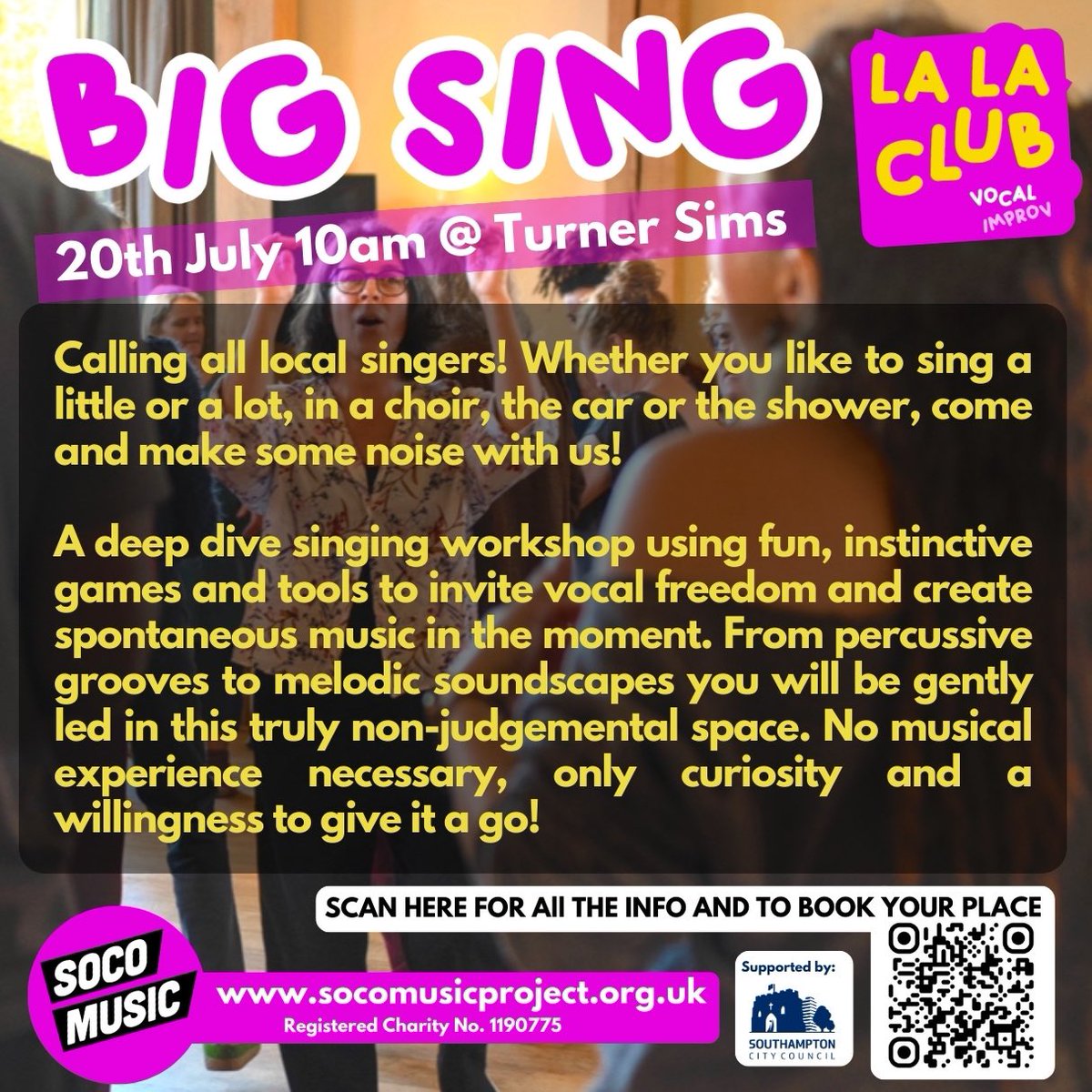 A week tomorrow! Come join us for some extraordinary vocal fun times!