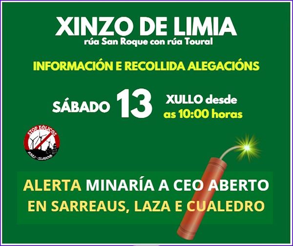 xurescelanova21's tweet photo. Mañá sábado estaremos na Feira de #Xinzo para dicir:
𝗩𝗜𝗗𝗔 𝗦𝗜! 𝗠𝗜𝗡𝗔𝗦 𝗡𝗢𝗡!

#STOPMinas #STOPEspolio #STOPEólicos #DefendeOsNososMontes https://t.co/qOTM48YGDn