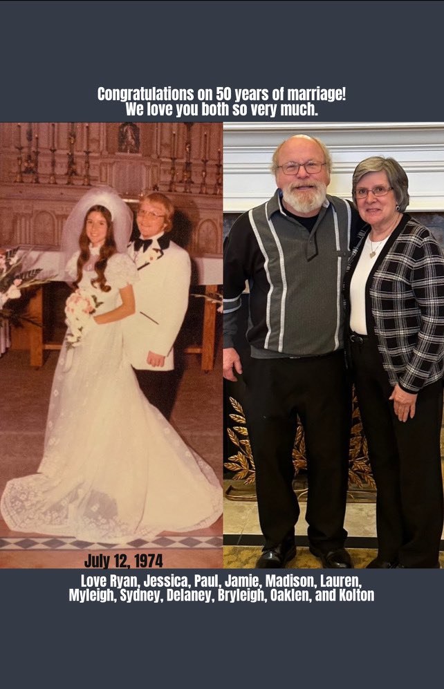 B2Ryno10's tweet photo. Happy 50th Anniversary to this cute couple! https://t.co/4SwAZt4i00