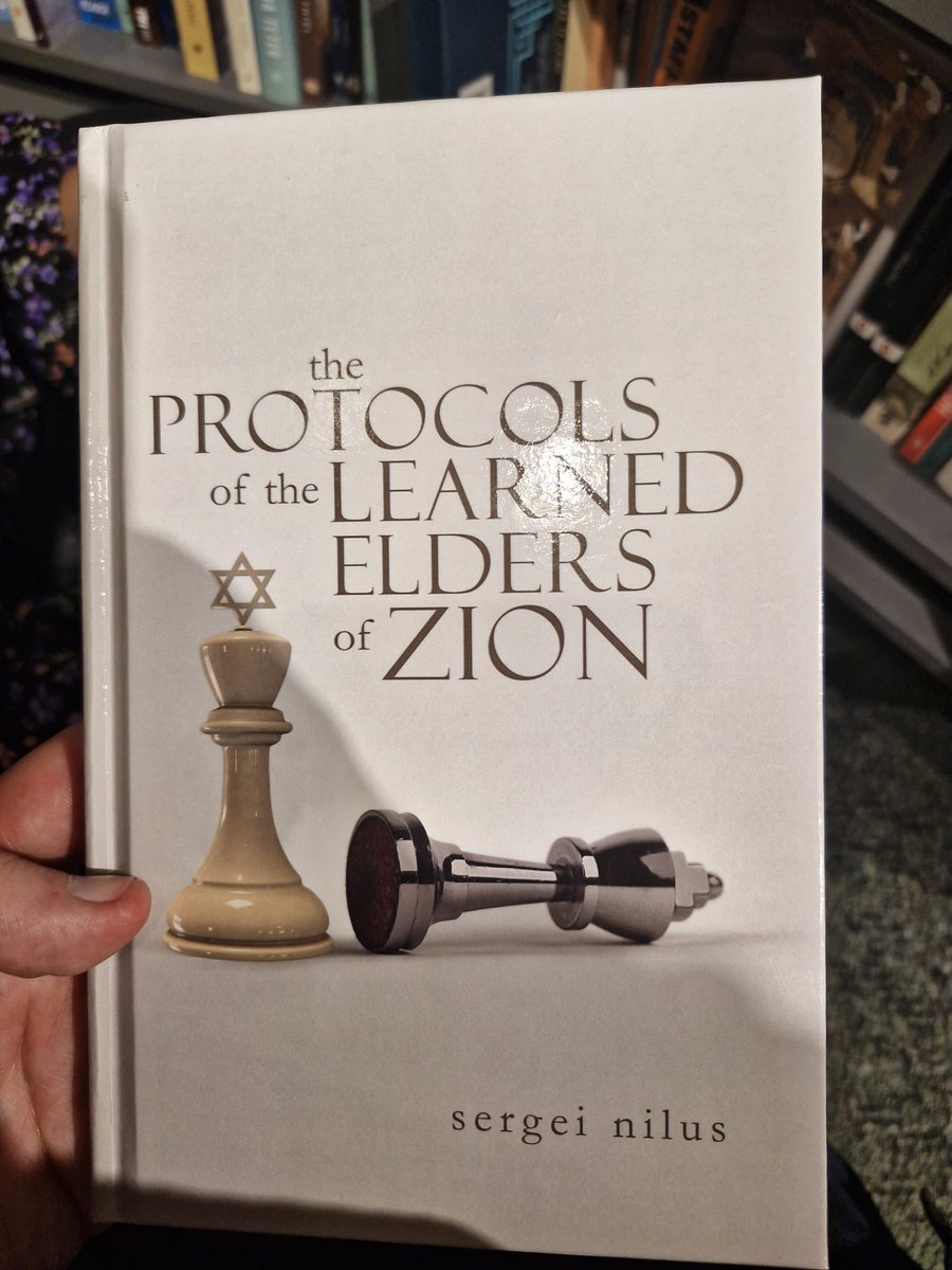 Spotted in <a href="/Hodges_Figgis/">Hodges Figgis</a> Dublin's premier bookshop under the Judaism section. What on earth??? 

"If ever a piece of writing could produce mass hatred, it is this one. . . . This book is about lies and slander."

 - Elie Wiesel, Nobel Peace Prize Laureate