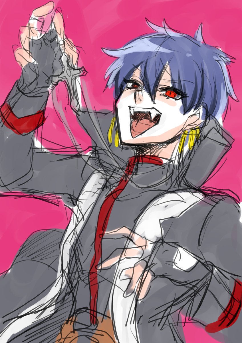 創作 ヴェルナスとかいう男 黒い神父服着た様子のおかしい人です 