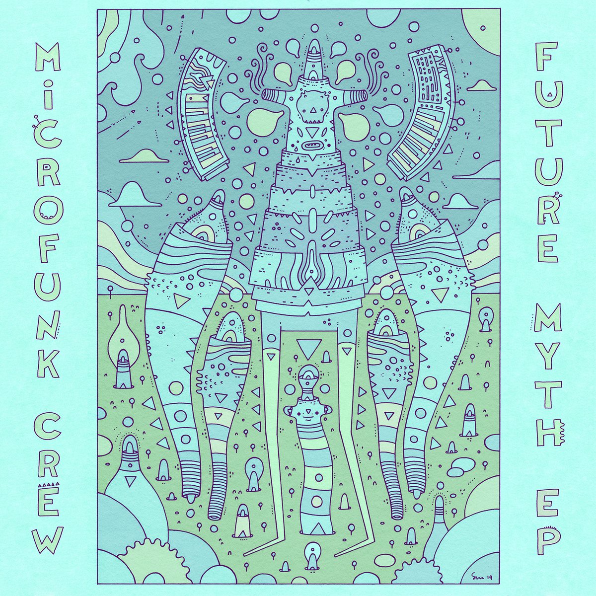 'Future Myth' EP by Microfunk Crew is out today! microfunk.bandcamp.com/album/future-m…
Cover art is by amazing <a href="/cosmicnuggets/">kozmik Nougat</a>