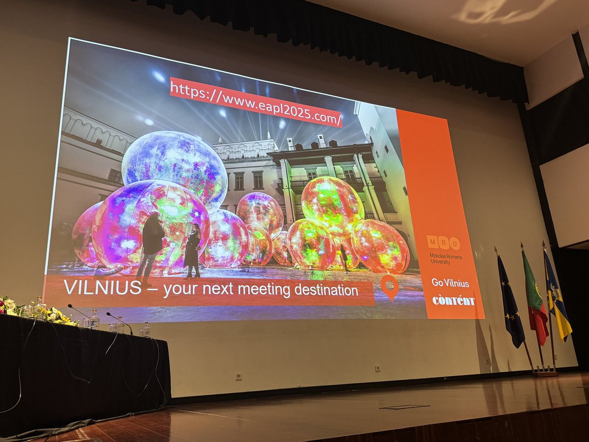 Aaaaaaand we have a new conference place for #eapl2025: we will all come together in lovely Vilnius (Lithuania)! Make your calendars: August 5-9 in 2025. see you there!