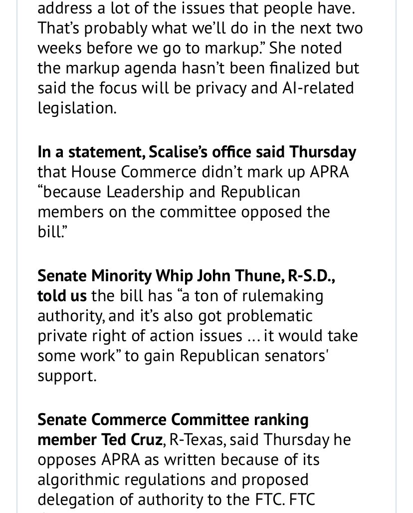 Senate Commerce Planning Post-Recess Markup for Privacy Bill