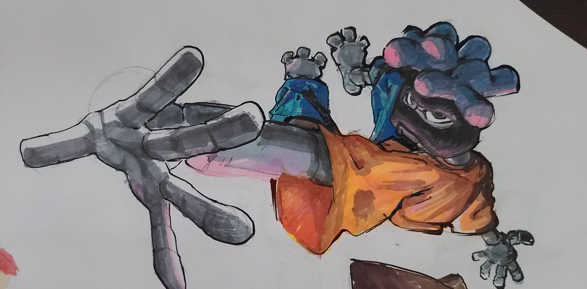 Bolmatic's tweet photo. Having a lot of fun with my new alcohol markers https://t.co/YL157BKriU