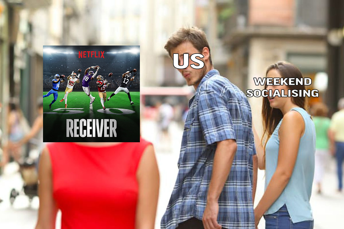 NFLUKIRE's tweet photo. "Yeah sorry, can't do this weekend" 😂 https://t.co/cbmccte9mb