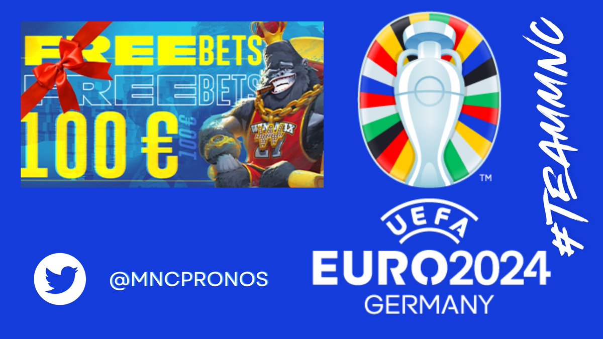 Mnc10_'s tweet image. 𝐂𝐨𝐧𝐜𝐨𝐮𝐫𝐬 𝟏𝟎𝟎€ 𝐖𝐢𝐧𝐚𝐦𝐚𝐱 𝐜𝐡𝐞𝐳 𝐌𝐍𝐂
! 🎟️❤️⬇️

Tente de gagner 100€ de freebet Winamax 🔥

Condition participation : 

• RT LE TWEET ♻️
• SUIVRE @MncPronos ! ❤️
• Commente avec le #TeamMNC pour avoir + de chance ! 

Tirage 14/07 ! 

#TeamParieur #Giveaway