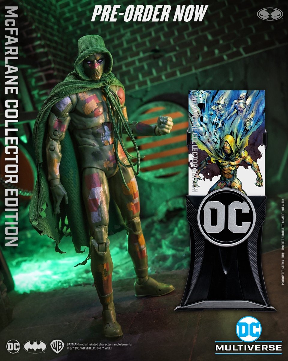 mcfarlanetoys's tweet photo. Ragman™ (McFarlane Collector Edition #19) 7" scale action figure is available for pre-order NOW at select retailers!
➡️ https://t.co/unLEBqsMcJ
Includes 2 arm rag effects, collectible art card/stand and base!
#McFarlaneToys #DCMultiverse #Ragman #Shadowpact #DCComics https://t.co/0Ebctrjqqh