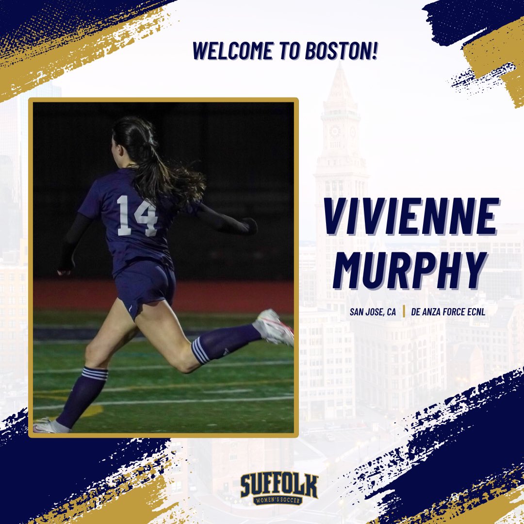 Welcome Vivienne! 
—
Vivienne is the fourth addition to our 2024 class! A native of San Jose, CA, Vivienne is an athletic winger that plays her club soccer for @deanzaforcesoccer ECNL. Welcome to Boston!
 #suffolk | #ncaad3 | #boston